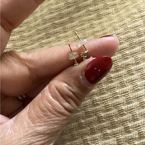 18K Solid Gold in Aquamarine and Baby Akoya - Picture 6 of 7